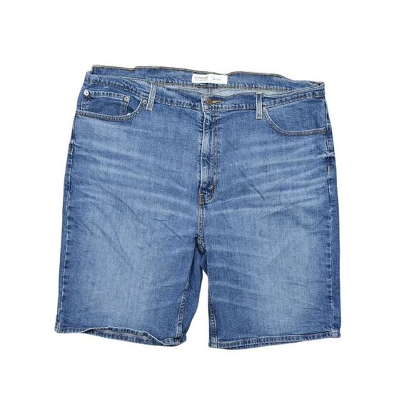 Levi's Signature Men's Cargo Shorts Blue Size 42 - Preowned Denim Stretch - Picture 1 of 8